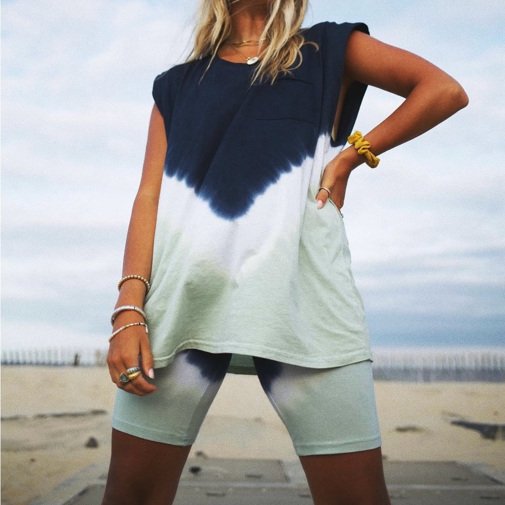 HDYWT Women's Tie-Dye Sleeveless Top & Shorts Set